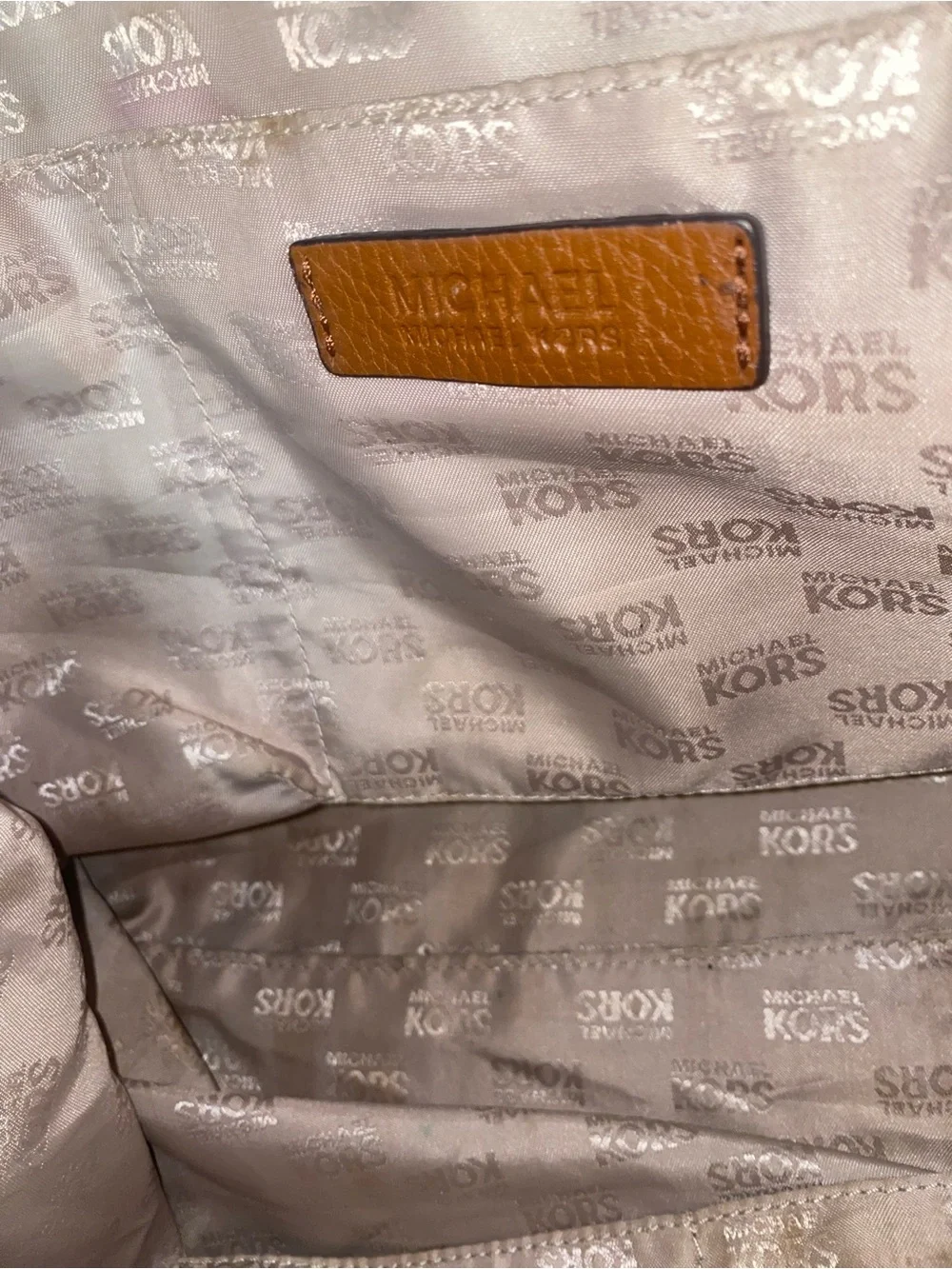 Michael Kors Fulton Large Slouchy Cognac Tan Pebbled Leather Shoulder Bag